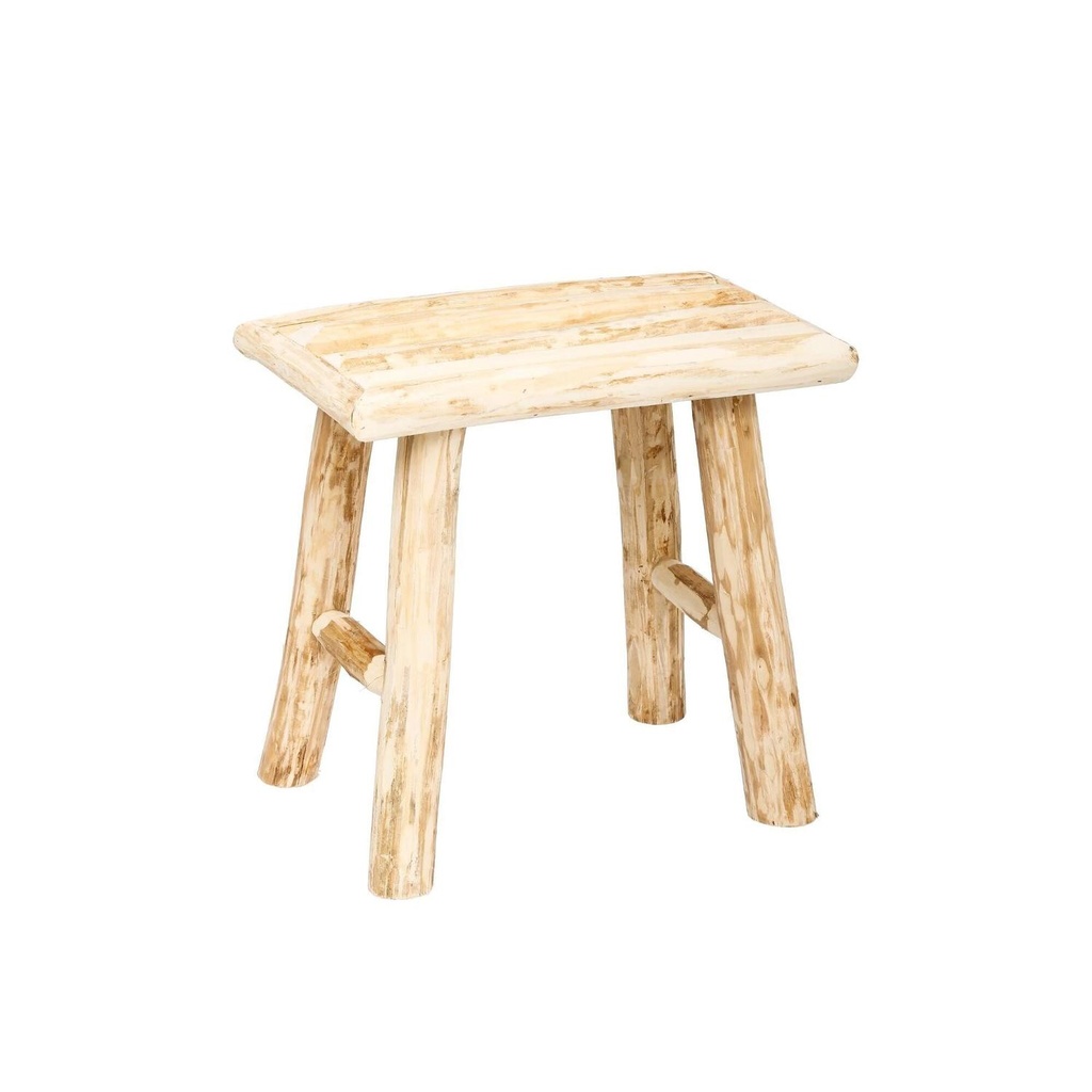 Taburete De Madera Woody Natural Atmosphera (estudio)