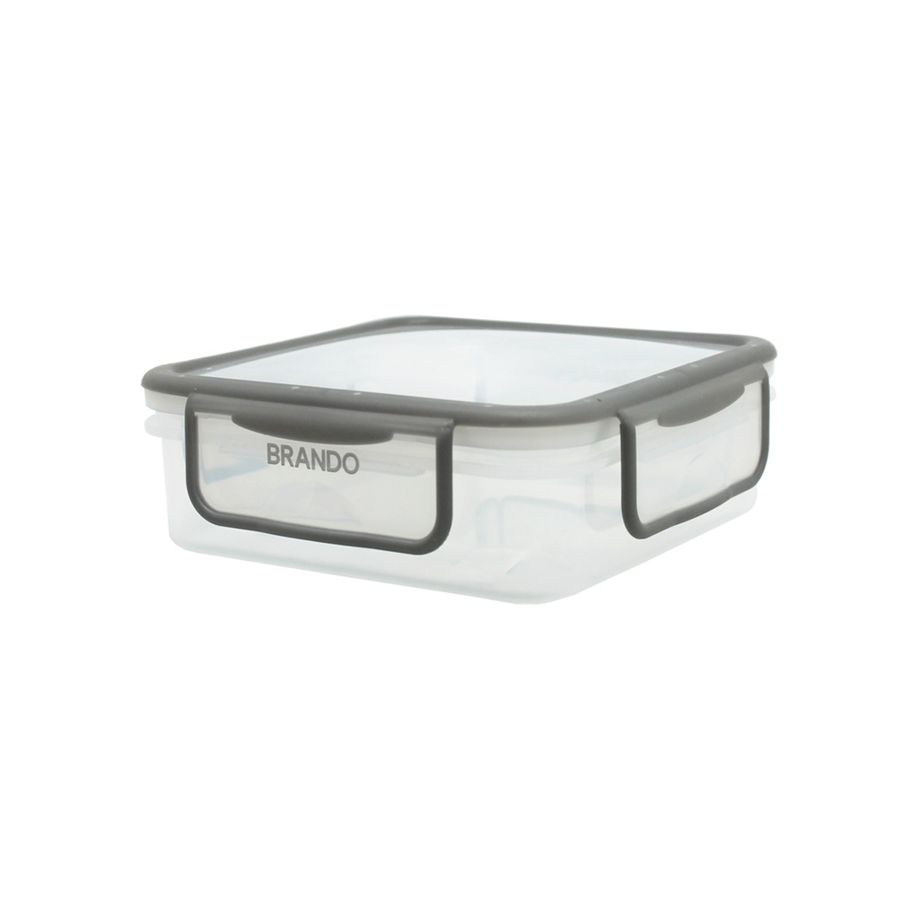 Taper Tupper Hermético 600ml Cuadrado Brando (estudio)