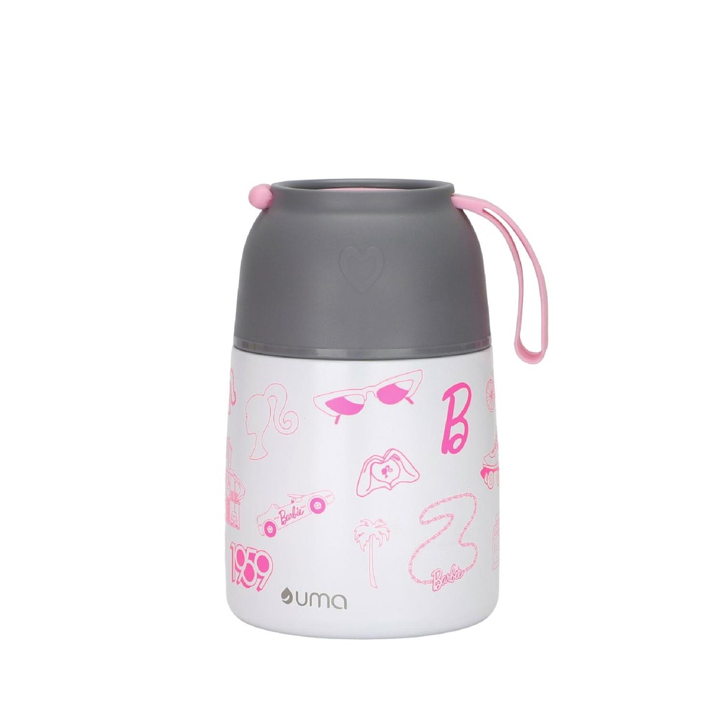 Termo Comida Barbie Fun + Cuchara 450ml Acero Inox UMA (estudio)