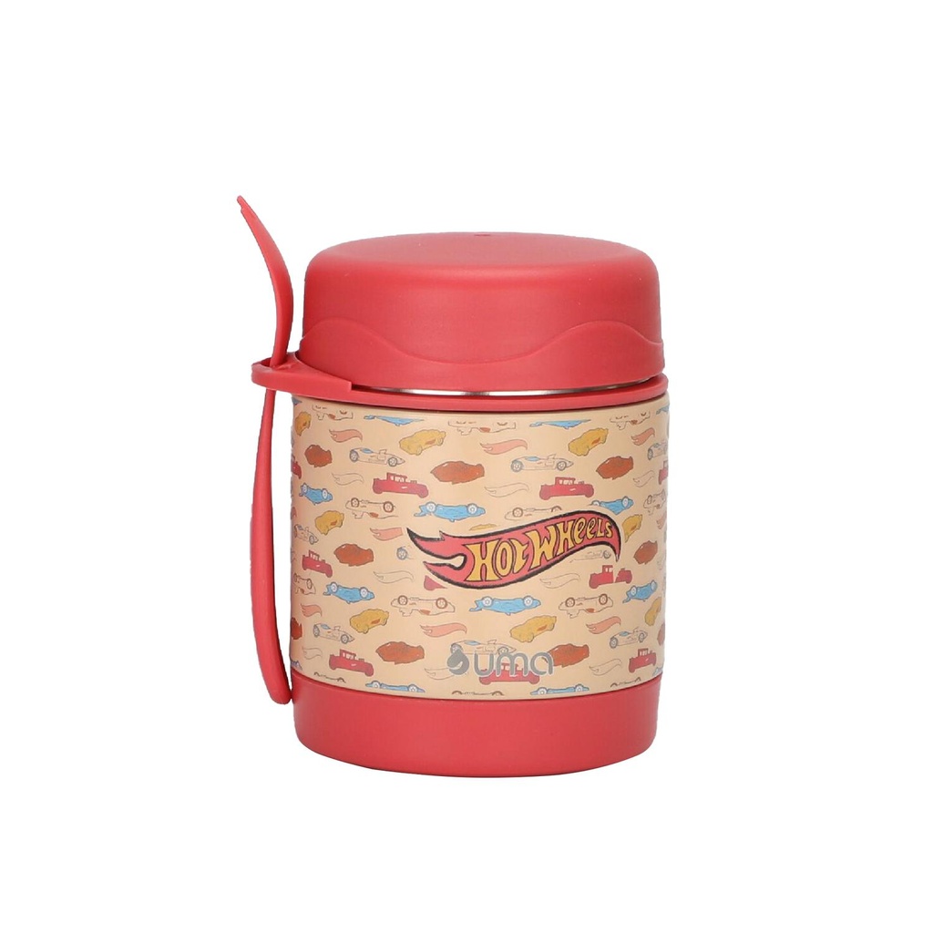 Termo Comida Hot Wheels Class + Cuchara 330ml Acero Inox UMA (estudio)
