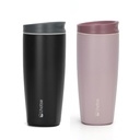 Vaso Mug Térmico Agua Café 2X Termicup 590 ml Black + Pink (estudio)