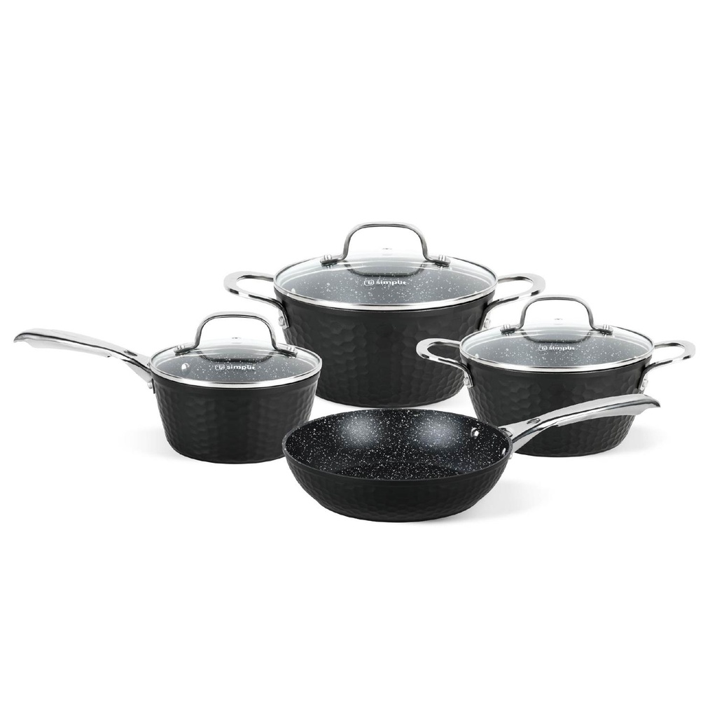 Batería de Cocina Antiadherente Black Copper 7 Pzs Simplit (estudio)