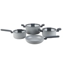 Batería de Cocina Antiadherente Pompei Granito 7 pcs Simplit (estudio)