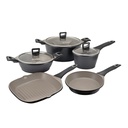 Batería de Cocina Antiadherente Classic 8 Piezas Simplit (estudio)