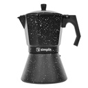Cafetera Italiana Negra Granito 12 Tazas Simplit (estudio)
