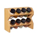 Especiero Condimentos de Madera 8 Frascos Vidrio Simplit (estudio)