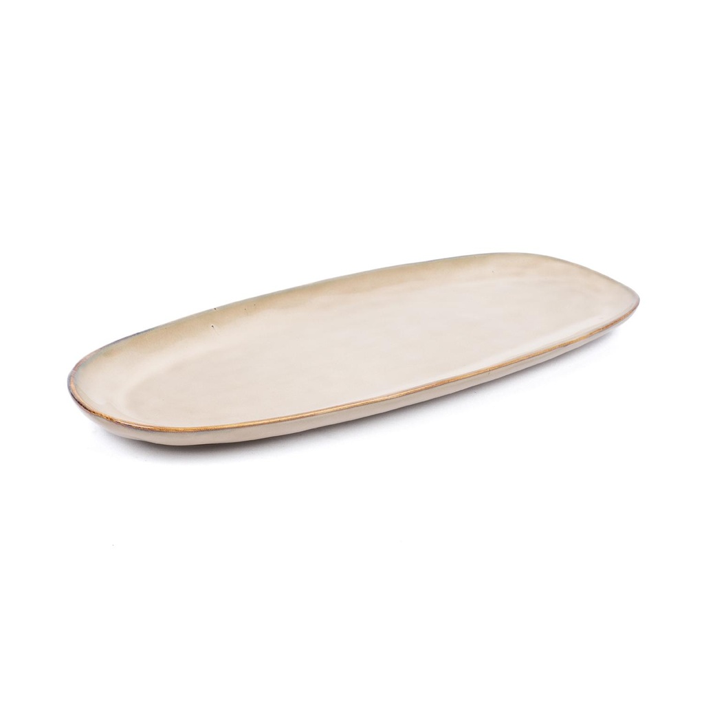 Fuente Ovalada Aperitivo Cerámica 36 cm Siena Simplit (estudio)