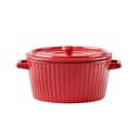 Fuente de Cerámica para Horno Cacerola Olla Roja Simplit (estudio)