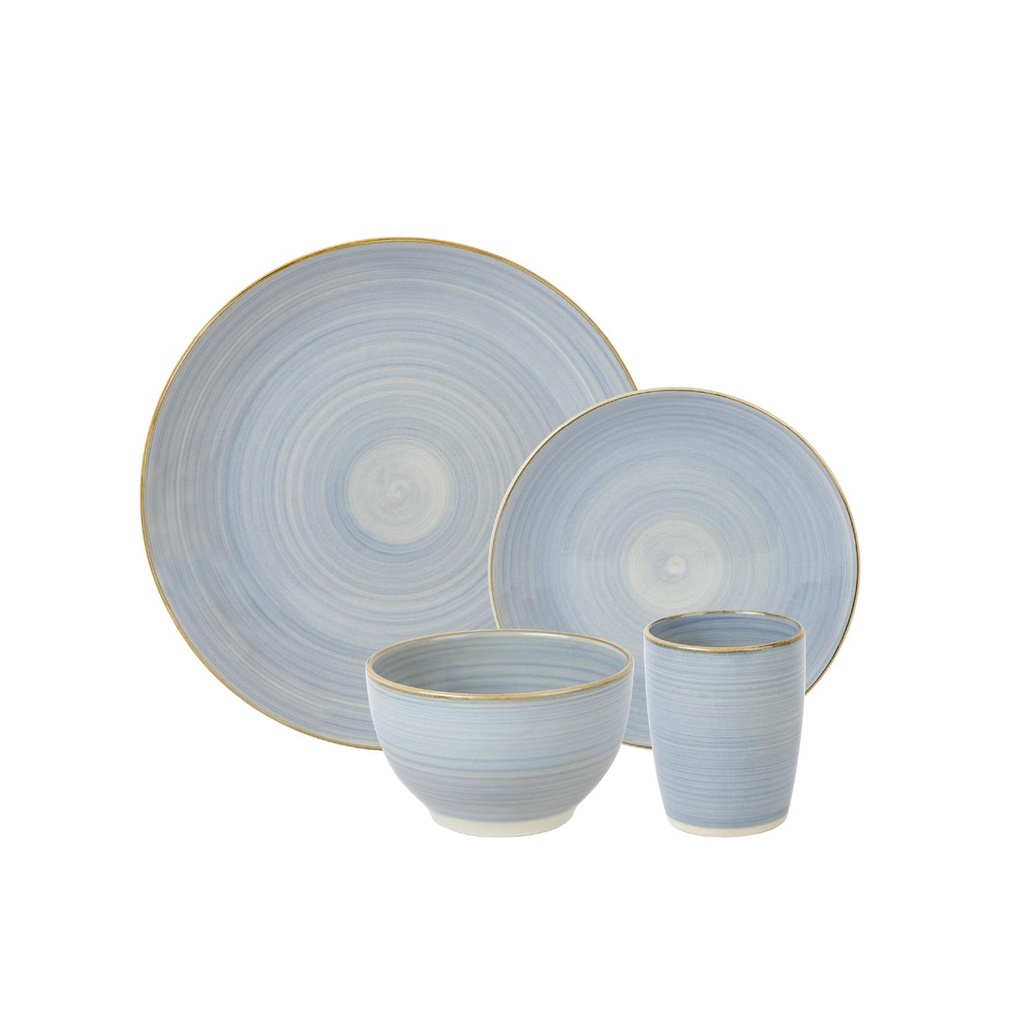 Juego Loza Cerámica 24 pcs Amalfi Simplit (estudio)