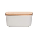Mantequillero de Cerámica Tapa Bamboo 300 ml Simplit (estudio)