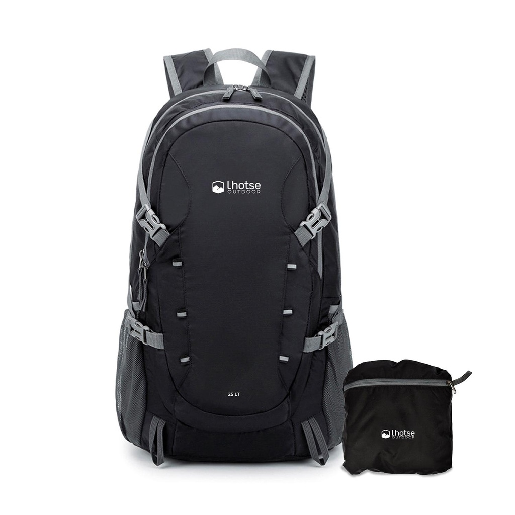 Mochila Outdoor Lhotse Plegable 25Lt Negra (estudio)