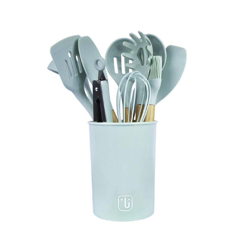 Set 12 Utensilios De Cocina Silicona Calipso Simplit (estudio)