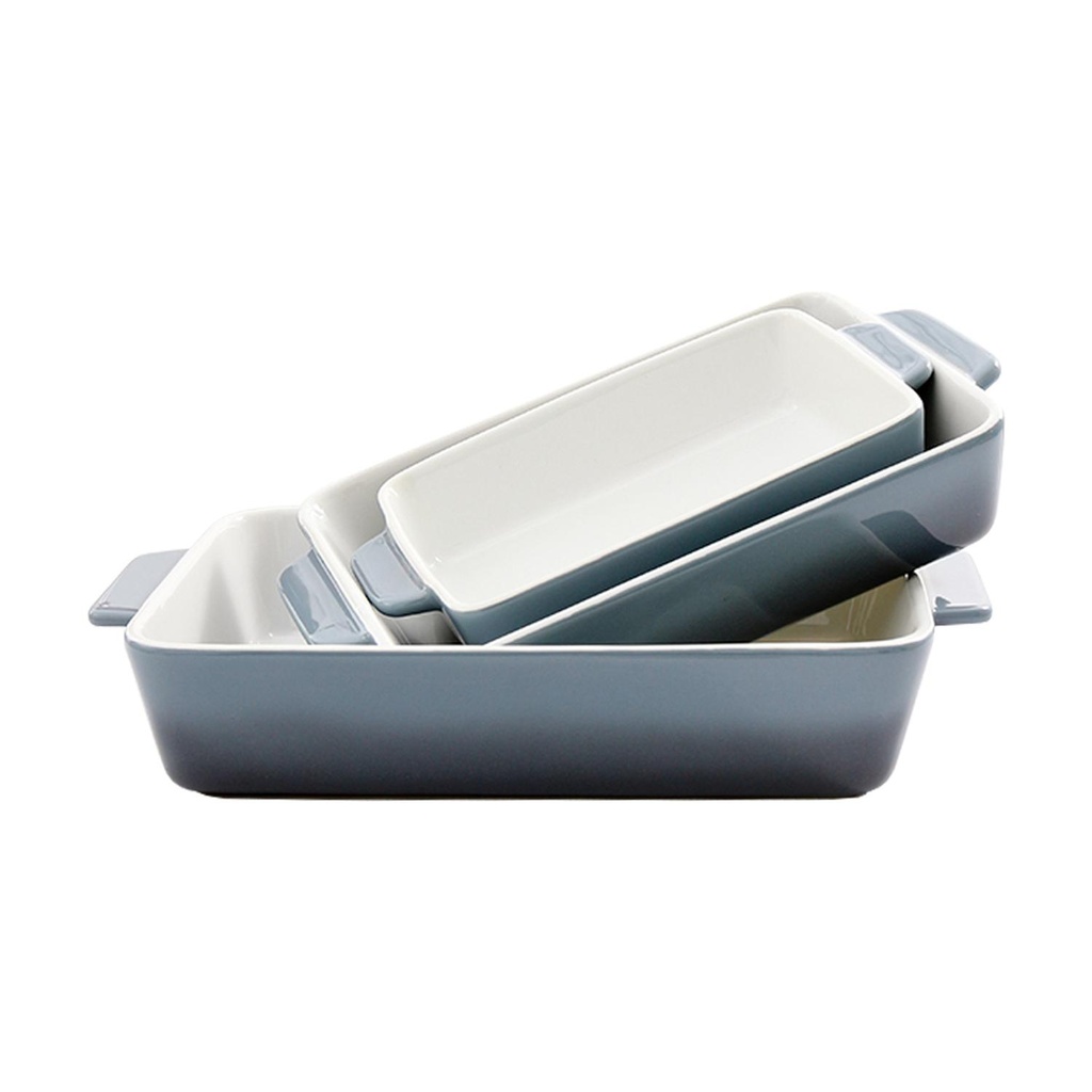 Set 3 Fuentes de Cerámica para Horno Celeste Simplit (estudio)