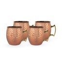 Set 4 Vasos Moscow Mule Mug Cobre + Bombillas Simplit (estudio)