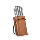 Set Cuchillos Stahl 5 pcs Acero Inoxidable + Taco Simplit (estudio)