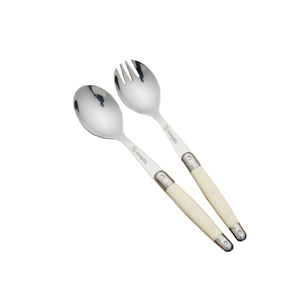 Set de Cucharas Ensalada Versalle Acero Inoxidable Simplit (estudio)