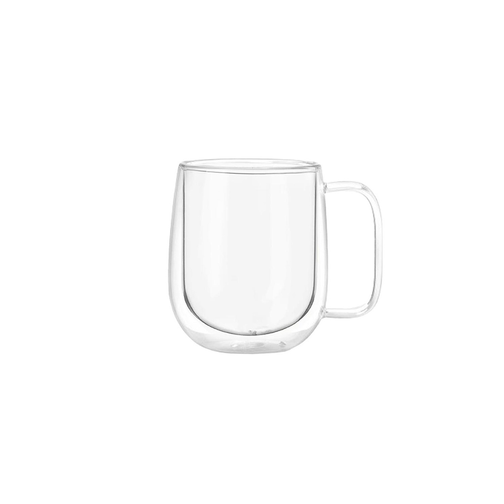 Taza Mug de Vidrio Doble Pared 300 ml Simplit (estudio)
