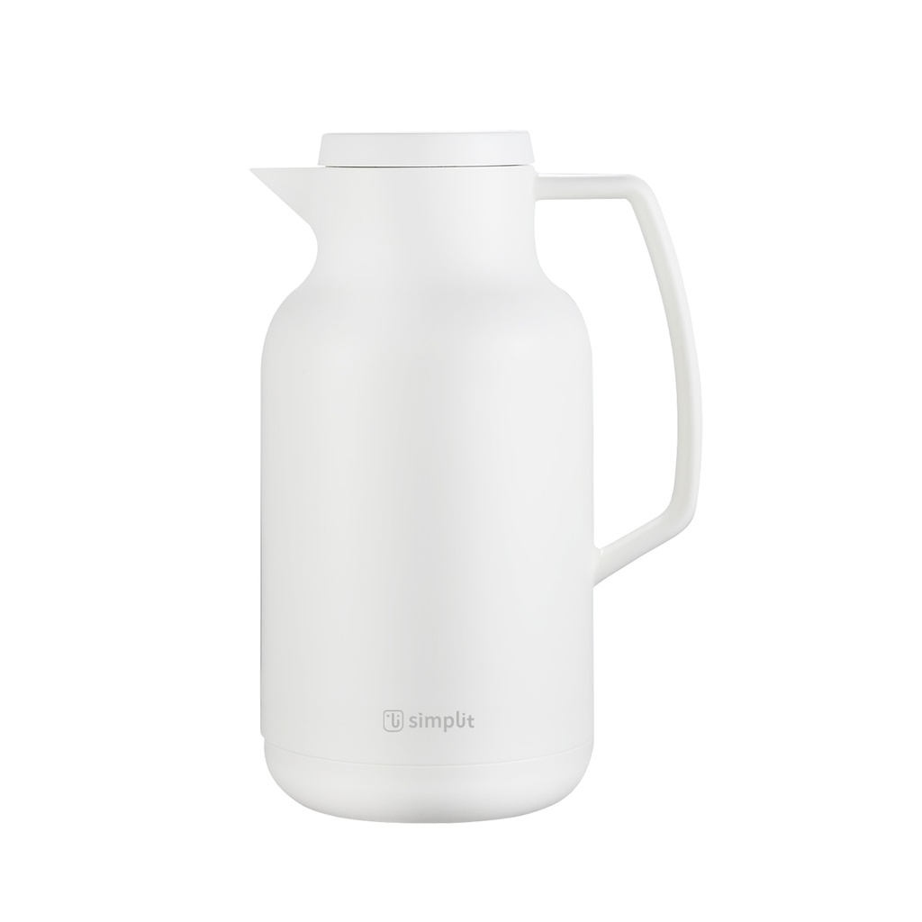 Termo Jarra Insulado Acero Inox 1 Lt Blanco Simplit (estudio)
