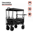 Carro de Transporte con Techo 150 KG Negro Xroad 3