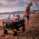 Carro de Transporte con Techo 150 KG Negro Xroad 7