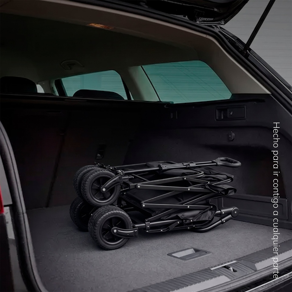 Carro de Transporte con Techo 150 KG Negro Xroad 8