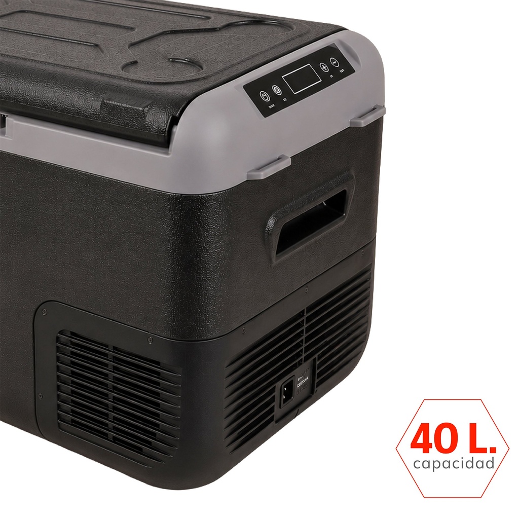 Cooler Freezer Eléctrico Portátil 40L -20°C 12V-220V Gris Xr 4