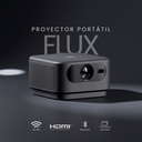 Pack Proyector Portátil Flux + Telón 100" Blanco LEVO 2