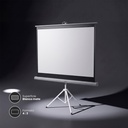 Pack Proyector Portátil Flux + Telón 100" Blanco LEVO 6