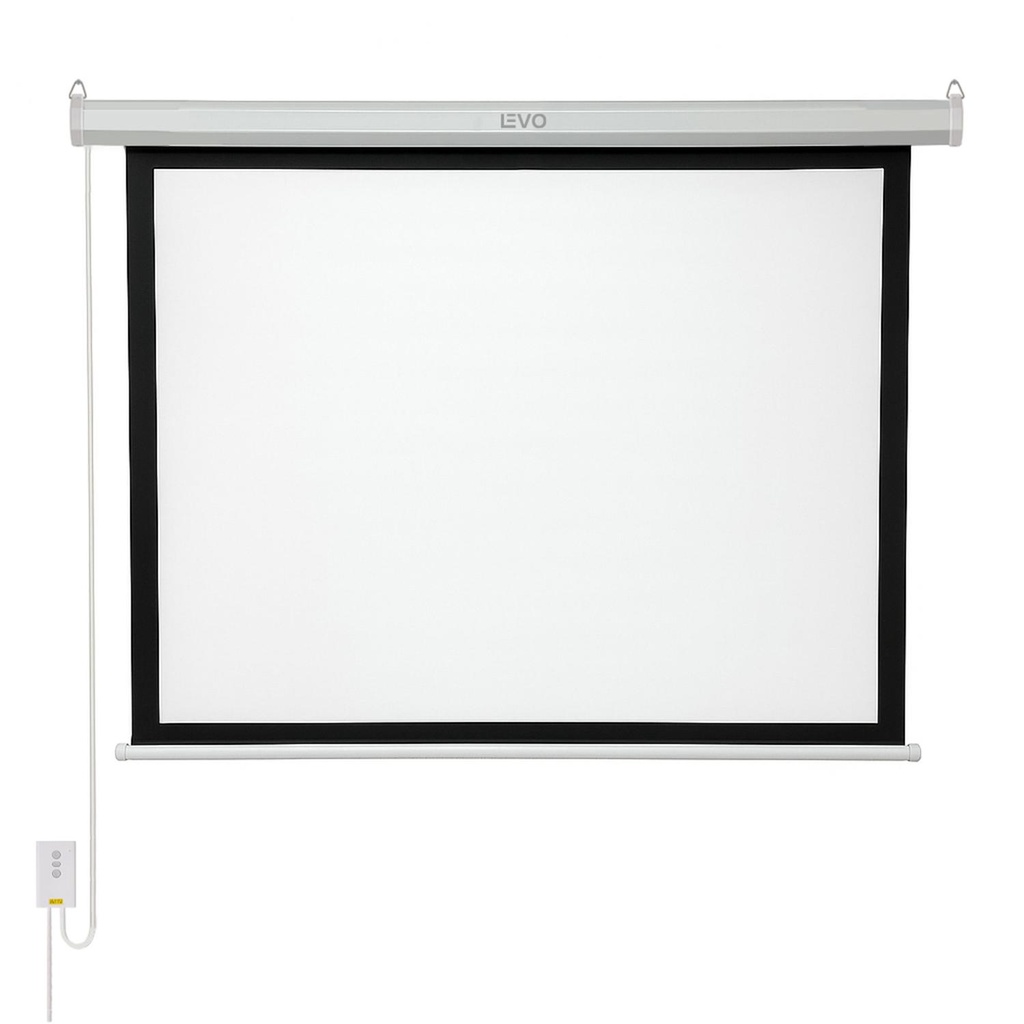 Telón 80 pulgadas Eléctrico con control 165 x 125 cm Levo