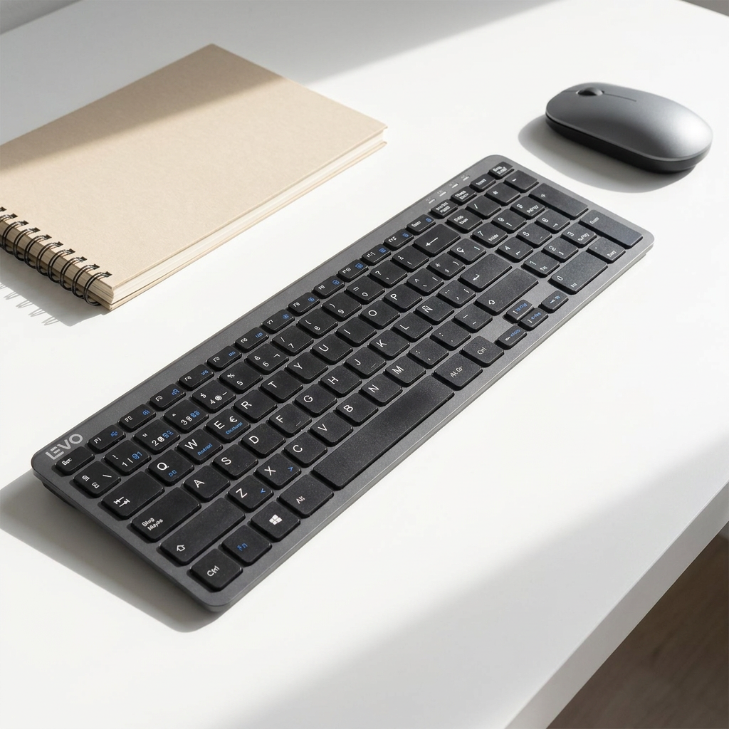 Teclado Inalámbrico Cygna Slim Grafito Levo