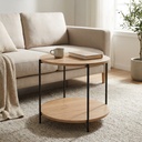 Mesa Lateral Mdf Metal 70 X 35 cm DAY