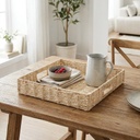 Bandeja Cuadrada Kord 35cm Beige Mimbre 5Five