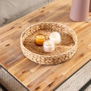 Bandeja Redonda Hogar 35 cm Jacinto Mimbre 5Five