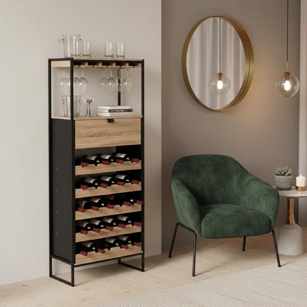 Mueble Bar Cava Con soporte para 25 botellas Aliaj 5Five