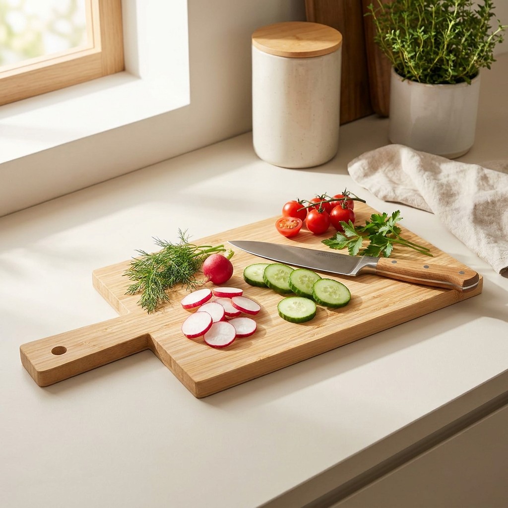 Tabla de de Aperitivo Bamboo Con Asa 47X25 Cm Day
