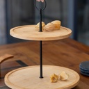 Soporte Para Postres 2 Niveles Bambu 25 cm 5Five