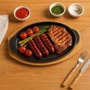 Fuente Hierro Fundido Con Bandeja Bambú 20x30 Cm Dangrill