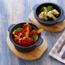 Set de 2 Fuentes de Fierro Fundido + Tabla de Bambú Dangrill