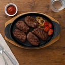 Fuente Hierro Fundido Con Bandeja Bambú 28x16 Cm Dangrill