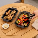 Pack Bandeja Para Asar Metal 24x20x4 y 34x18x2 cm Dangrill