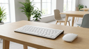 Kit Teclado y Mouse Inalámbrico Blanco Levo