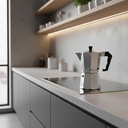 Cafetera Italiana Acero Inoxidable 6 Tazas Secret de Gourmet
