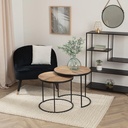Mesa De Centro Doble Basile Madera 56 X 51 cm Atmosphera
