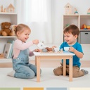 Set Juego Tazas De Té Juguete Didáctico 16pcs Madera Bandú