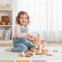 Set Juego Pastelería Corta Postre Infantil Niño Madera Bandú