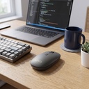 Mouse Inalámbrico Ultra Slim Silencioso Velar Grafito LEVO