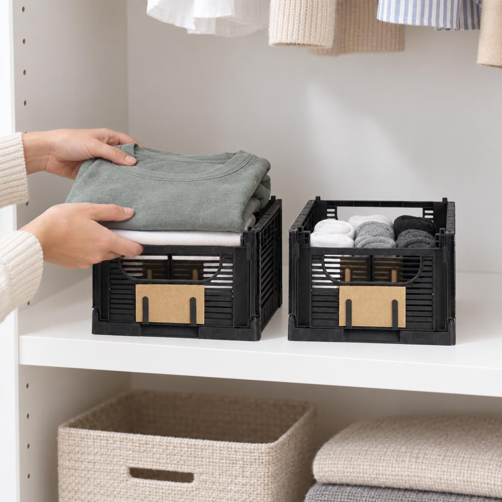 Set 2 Cajas De Almacenamiento Plegable 25 X 17 X10 cm DAY