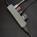 Hub USB-C Adaptador Multipuerto 6 en 1 Macbook Windows LEVO
