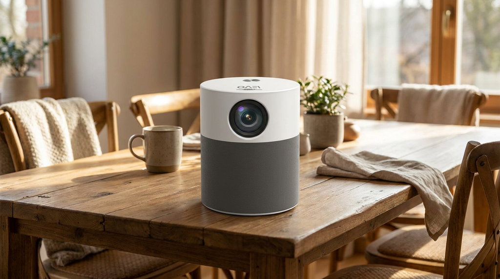 Proyector Led Portátil 360º Full HD Home Cinema Levo