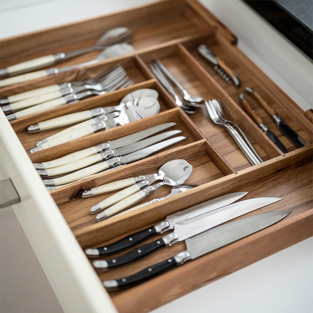Organizador Cubiertos Expandible Madera Acasia Basel Simplit